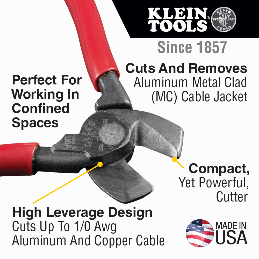 Klein Tools High-Leverage Compact Cable Cutter from Columbia Safety